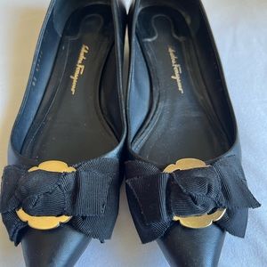 Salvatore Ferragamo Black Flats